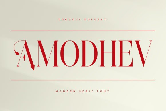 Amodhev Serif Font for Professional Branding