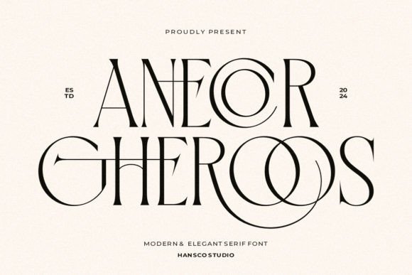 Anecor Gheroos: A Stylish Serif Font for Branding