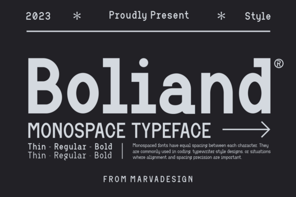 Boliand: A Modern Sans Serif Font for Web Design