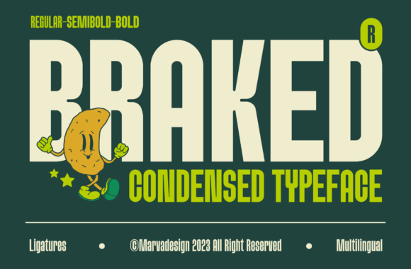 Braked Font Review for Modern Branding
