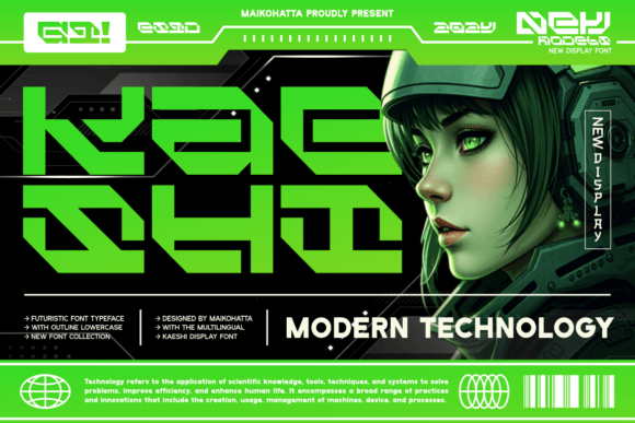 Kaeshi: A Futuristic Font for Modern Editorial Design