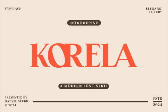 Korela Serif: A Modern Font for Polished Branding