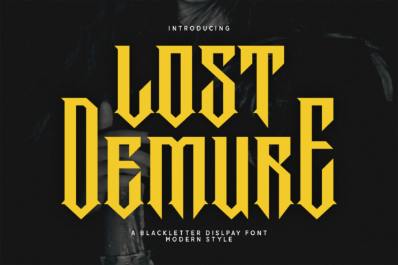 Lost Demure: A Modern Blackletter Font for Editorial Design
