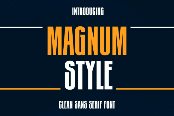 Magnum Style: A Modern Font for Professional Branding