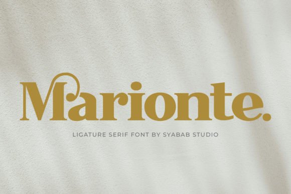 Marionte Serif Font for Handmade and Commercial Designs