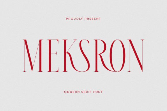 Meksron: A Modern Serif Font for Professional Branding