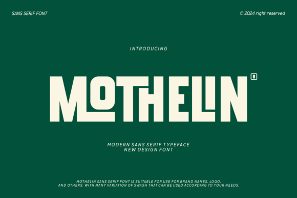 Mothelin: A Modern Sans Serif for Creative Makers