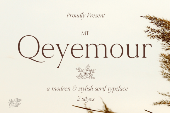 Mt Qeyemour: A Modern Serif Font for Elegance and Branding