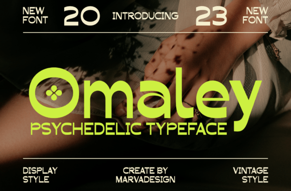 Omaley: A Modern Psychedelic Font for Bold Visuals
