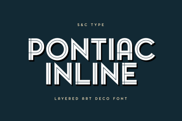 Pontiac Inline Font for Polished Branding