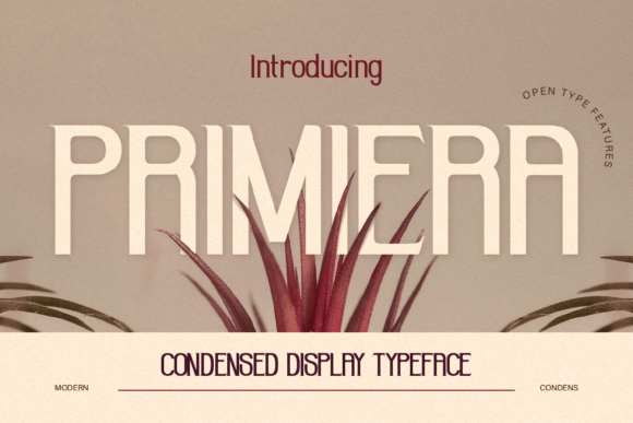Primiera: A Modern Sans Serif Condensed Font for Bold Branding