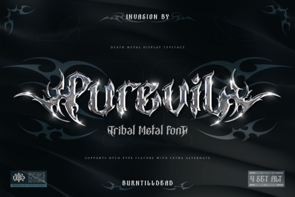 Purevil: A Bold Blackletter Font for Editorial Design