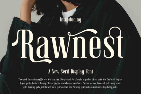 Rawnest Serif Font for Editorial Design