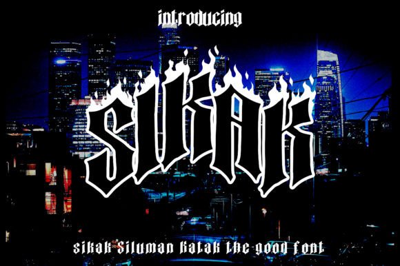Sikak Siluman Katak: A Bold Blackletter Font for Modern Campaigns