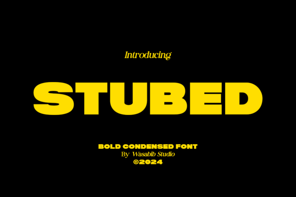 Stubed: A Bold Font for Strong Branding