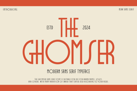 The Ghomser: A Modern Sans Serif Font for Fresh Branding