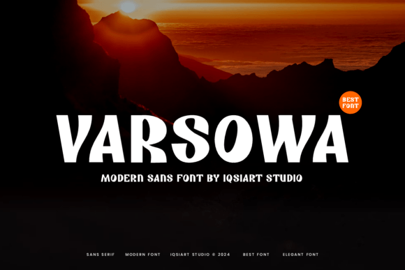 Varsowa: A Modern Sans Serif Font for Editorial Clarity